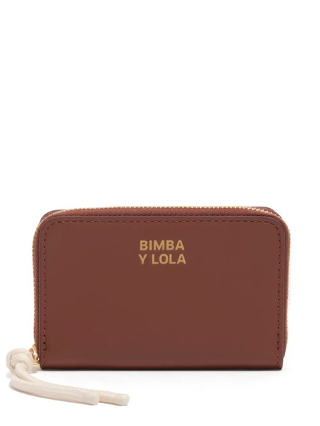  Bimba Y Lola Wallnut Small Cow Leather Purse - Brown 