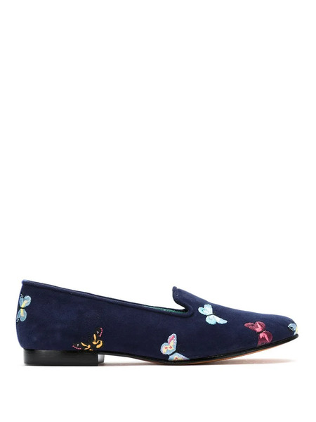  Bird&co Suede Borboletas Slippers - Blue 