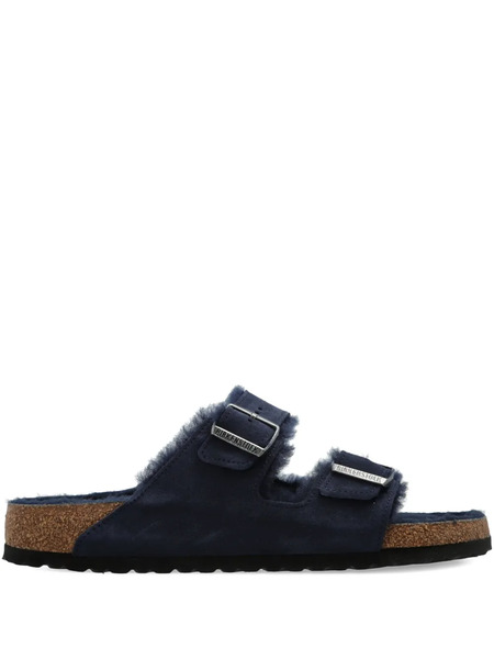  Birkenstock Arizona Shearling-lined Flat Sandals - Blue 