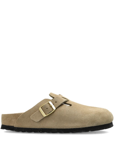  Birkenstock Boston Bs Suede Mules - Neutrals 