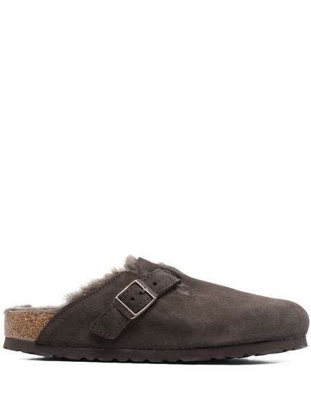  Birkenstock Boston Shearling Mules - Green 