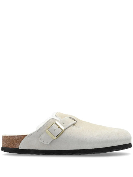  Birkenstock Boston Shearling Mules - White 