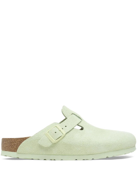  Birkenstock Boston Suede Mules - Green 