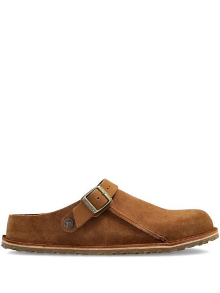  Birkenstock Buckle Strap Mules - Brown 