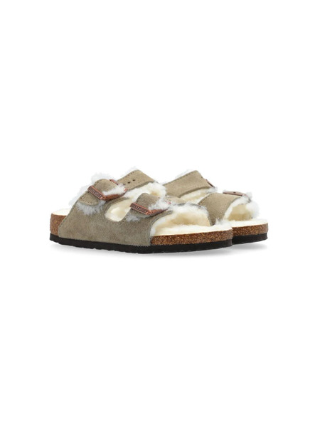  Birkenstock Kids Arizona Shearling Sandals - Neutrals 