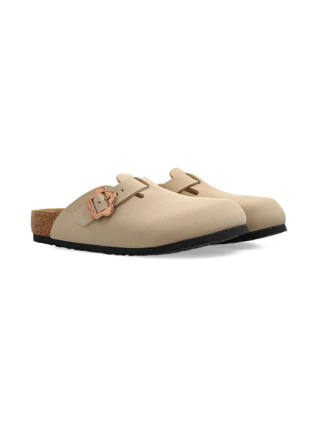  Birkenstock Kids Boston Buckled Mules - Neutrals 