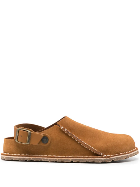  Birkenstock Lutry Suede Mules - Brown 