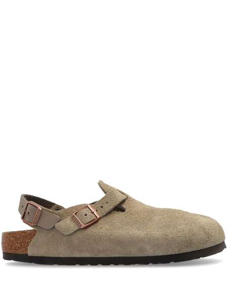  Birkenstock Tokio Ii Suede Clogs - Neutrals 