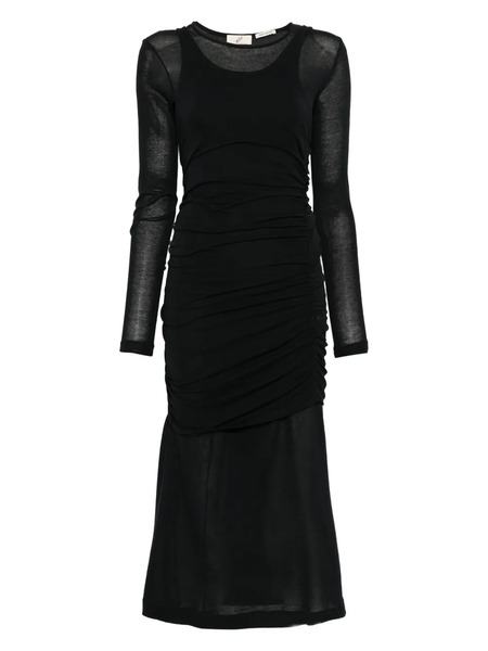  Bite Studios Rigel Layered Gathered Dress - Black 