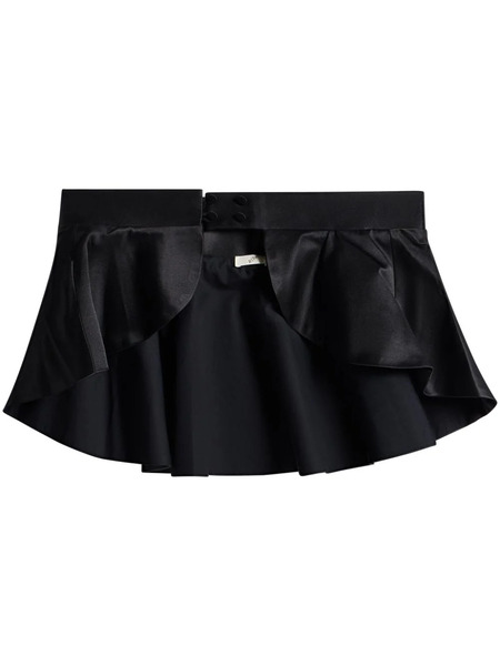  Bite Studios Ruffled Satin Belt - Black 