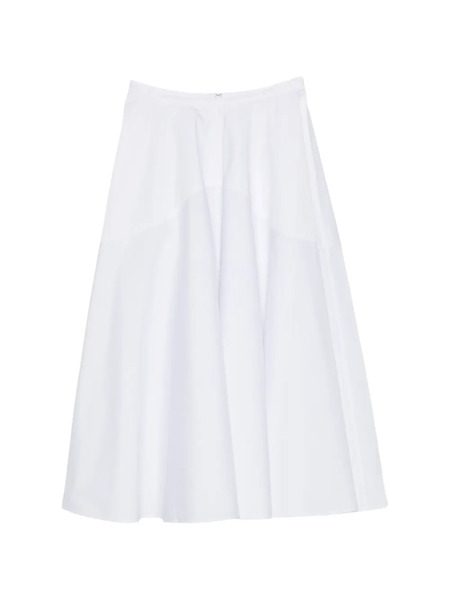  Bite Studios Zip-fastening Midi Skirt - White 