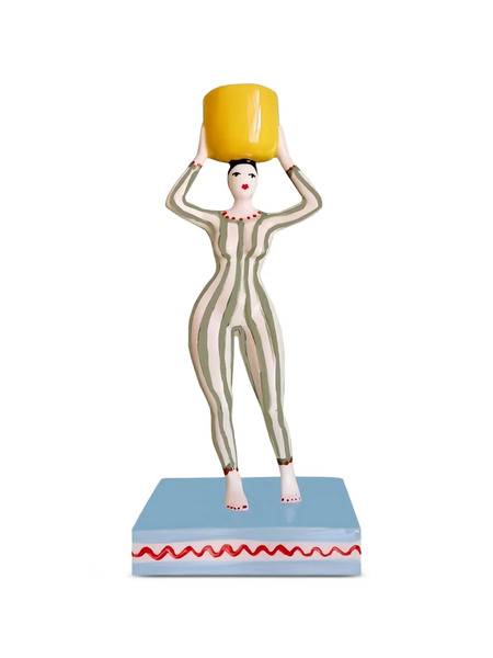  Bitossi Home Bruna Ceramic Candleholder - Neutrals 