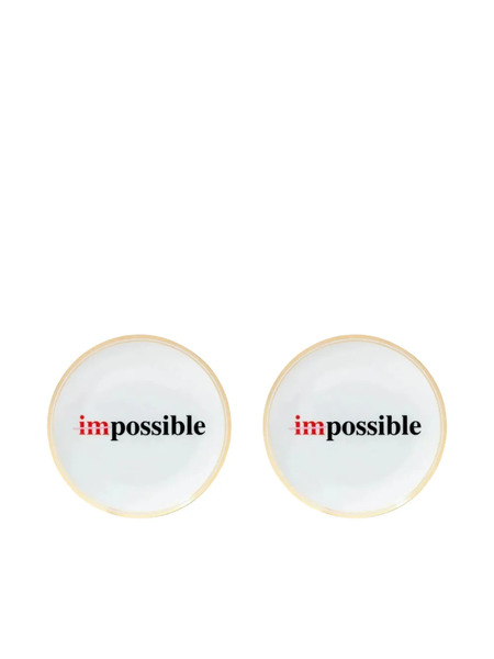  Bitossi Home Impossible Plate (17cm) - White 
