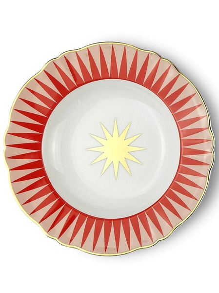  Bitossi Home 4 Piece Baleno Deep Plate Set - White 