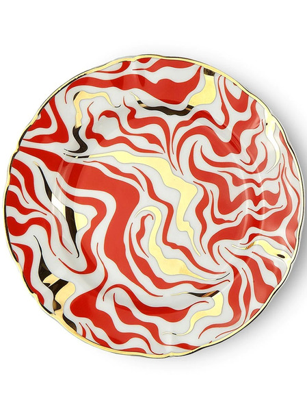  Bitossi Home Tempesta Four-set Dessert Plate - Blue 