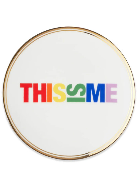  Bitossi Home This Is Me Plate (set Of Six) - White 