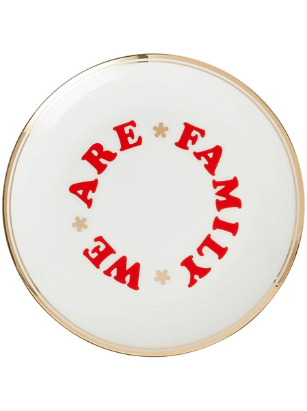  Bitossi Home We Are Family Plates (set Of Six) - White 