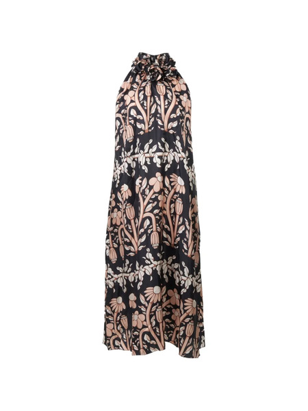  Biyan Floral-print Maxi Dress - Blue 