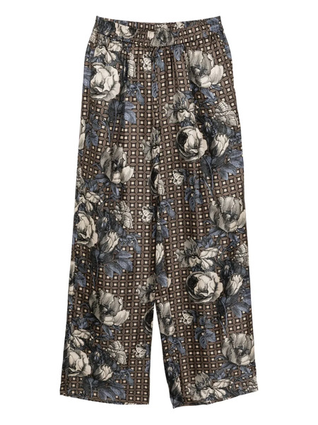  Biyan Floral Print Trousers - Blue 