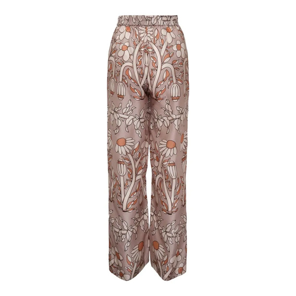  Biyan Silk Print Trousers - Neutrals 