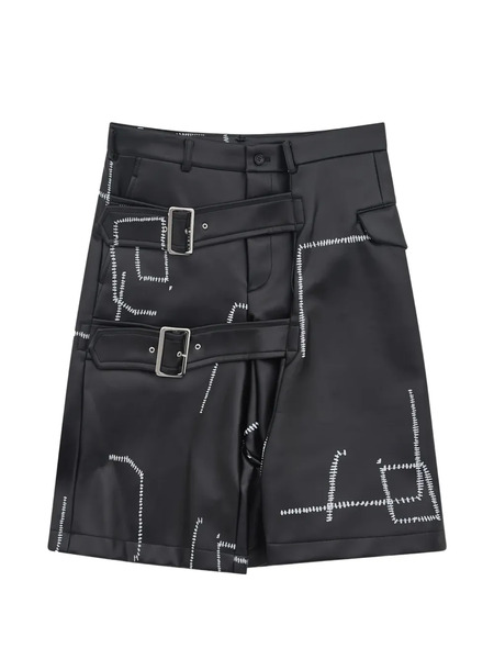  Black Comme Des Garçons Buckled Shorts 