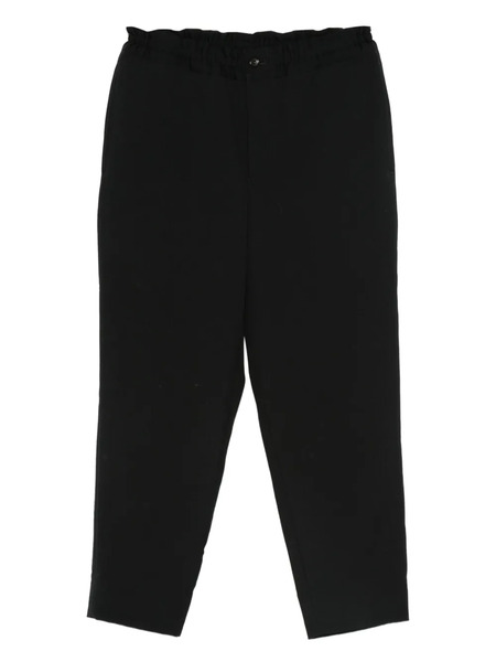  Black Comme Des Garçons Elasticated-waist Wool Trousers 