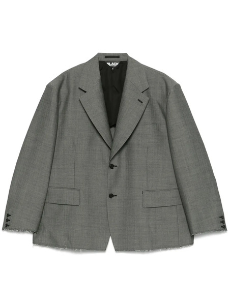  Black Comme Des Garçons Herringbone Blazer - Grey 