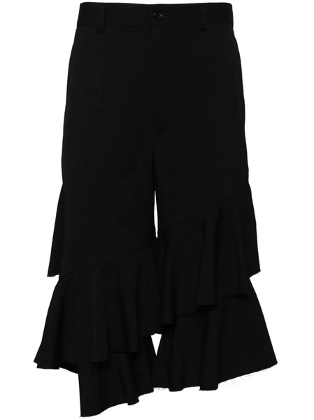  Black Comme Des Garçons Ruffle Shorts 