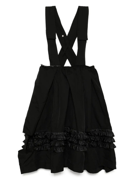  Black Comme Des Garçons Taffeta Frill Pinafore 