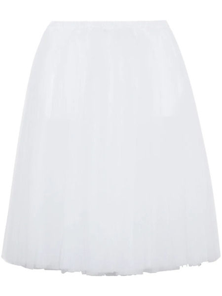  Black Comme Des Garçons Tulle Midi Skirt - White 
