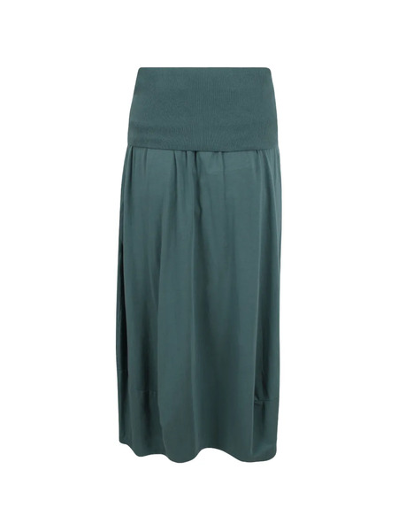  Black Label Ribbed Skirt - Green 