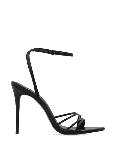  Black Suede Studio Ella Leather Sandals 