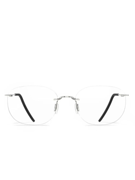  Blackfin Aero Loop Rimless Glasses - Silver 