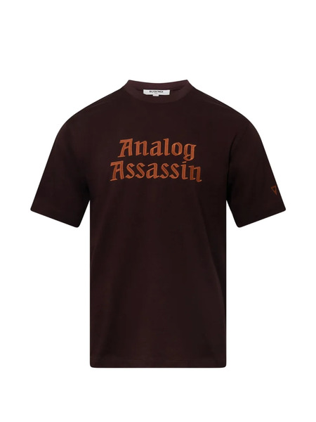  Blackjack Embroidered-detail T-shirt - Brown 