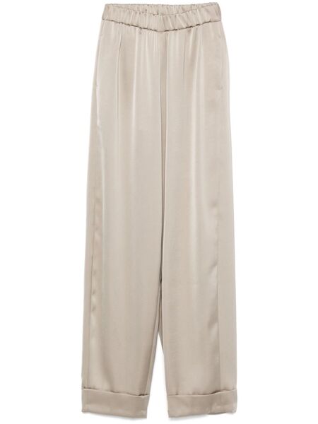  Blanca Vita Satin Trousers - Neutrals 