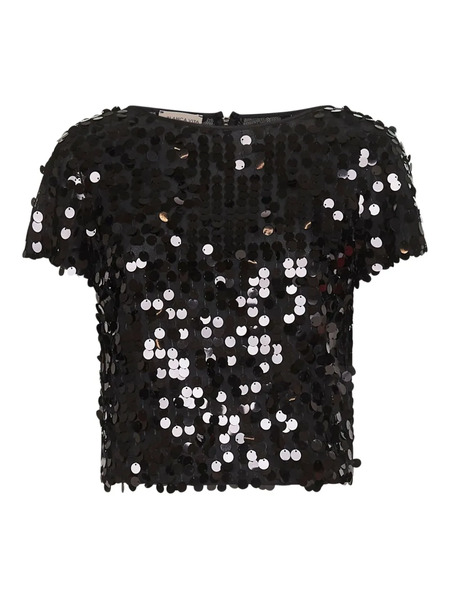  Blanca Vita Sequin-embroidered Top - Grey 