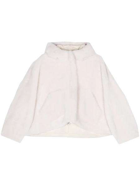  Blancha Reversible Leather Coat - White 