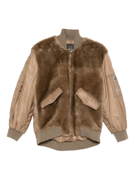  Blancha Zip-up Bomber Jacket - Brown 