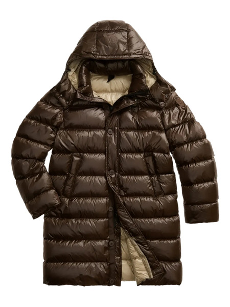  Blauer Carver Hooded Puffer Coat - Brown 