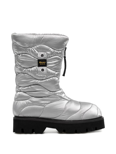  Blauer Elsie Quilted Zip Boots - Silver 