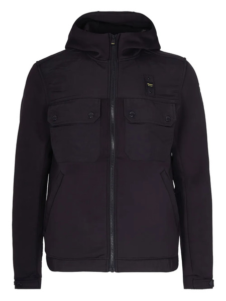  Blauer Hooded Pocket Coat - Black 