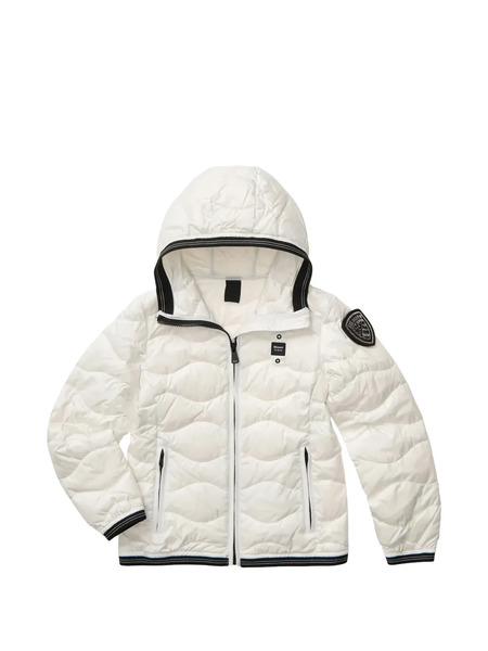  Blauer Lowell Hooded Quilted Down Jacket - White 