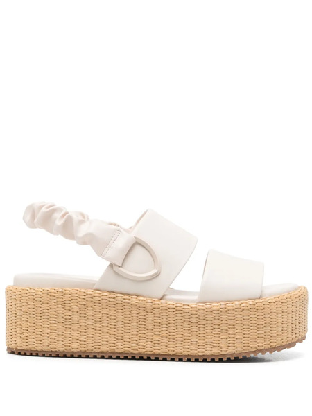 Blauer 50mm Round-toe Platform Sandals - Neutrals 