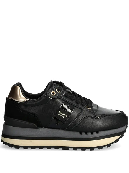  Blauer Panelled Sneakers - Black 