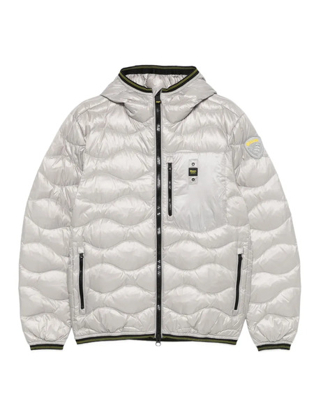  Blauer Quilted Hooded Jacket - White 