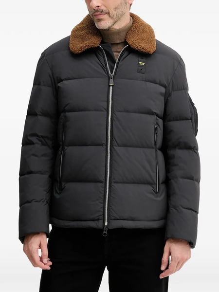  Blauer Reynold Teddy-collar Padded Jacket - Black 