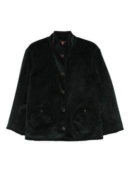  Blazé Milano Corduroy Pocket Jacket - Green 