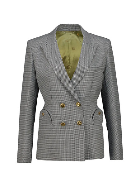  Blazé Milano Patterned Double-breasted Blazer - Black 