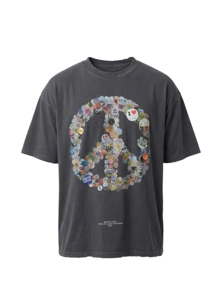  Bldg4 Peace-print T-shirt - Grey 