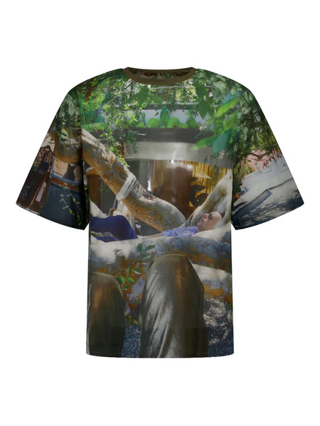  Bless Holiday Jungle Print T-shirt - Green 